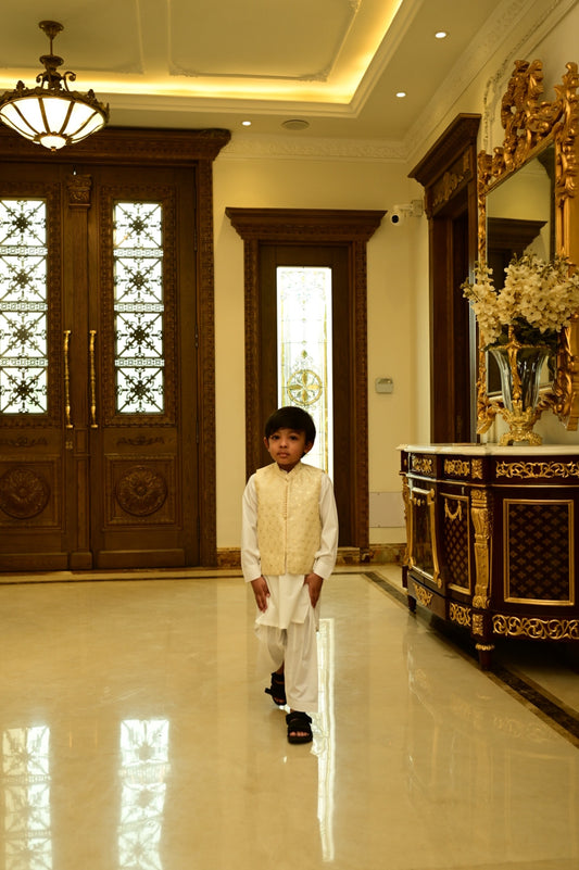 👑 Ivory Prince Waistcoat Set 👑