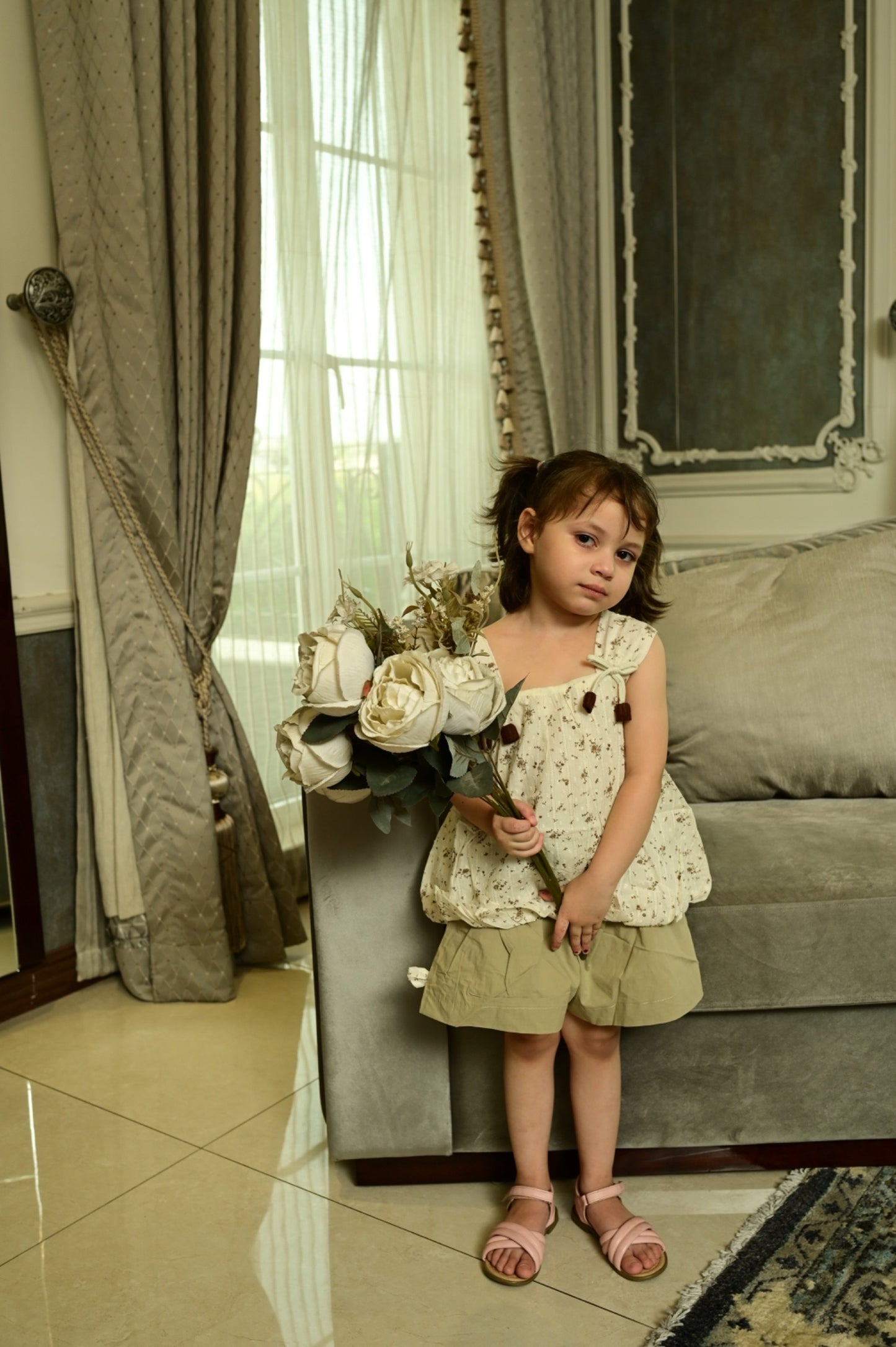 πΏ Olive Blossom Summer Co-Ord Set πΈ