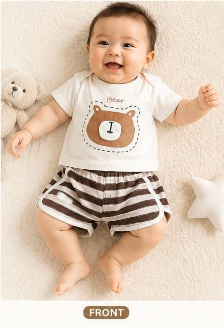 Baby Cotton T-Shirt & Shorts Set | Soft & Comfortable Summer Outfit πΆβ¨