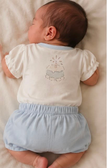 Happy Every Day Newborn Girls 2-Piece Cotton Short Set | Soft & Breathable