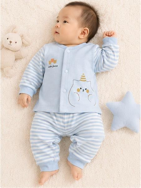 🐱 ZI Dreams Cat Print Baby Cotton Night Suit 🌙