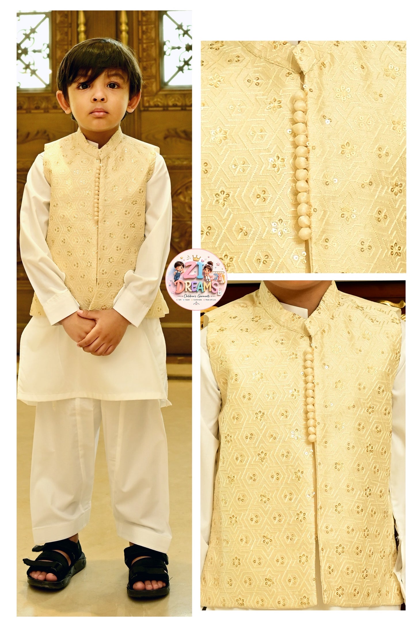 👑 Ivory Prince Waistcoat Set 👑
