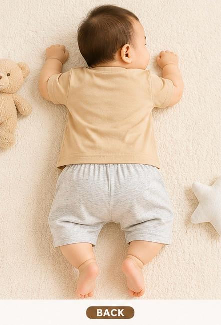🧸 ZI Dreams Bear Print Baby Cotton Co-ord Set 💙