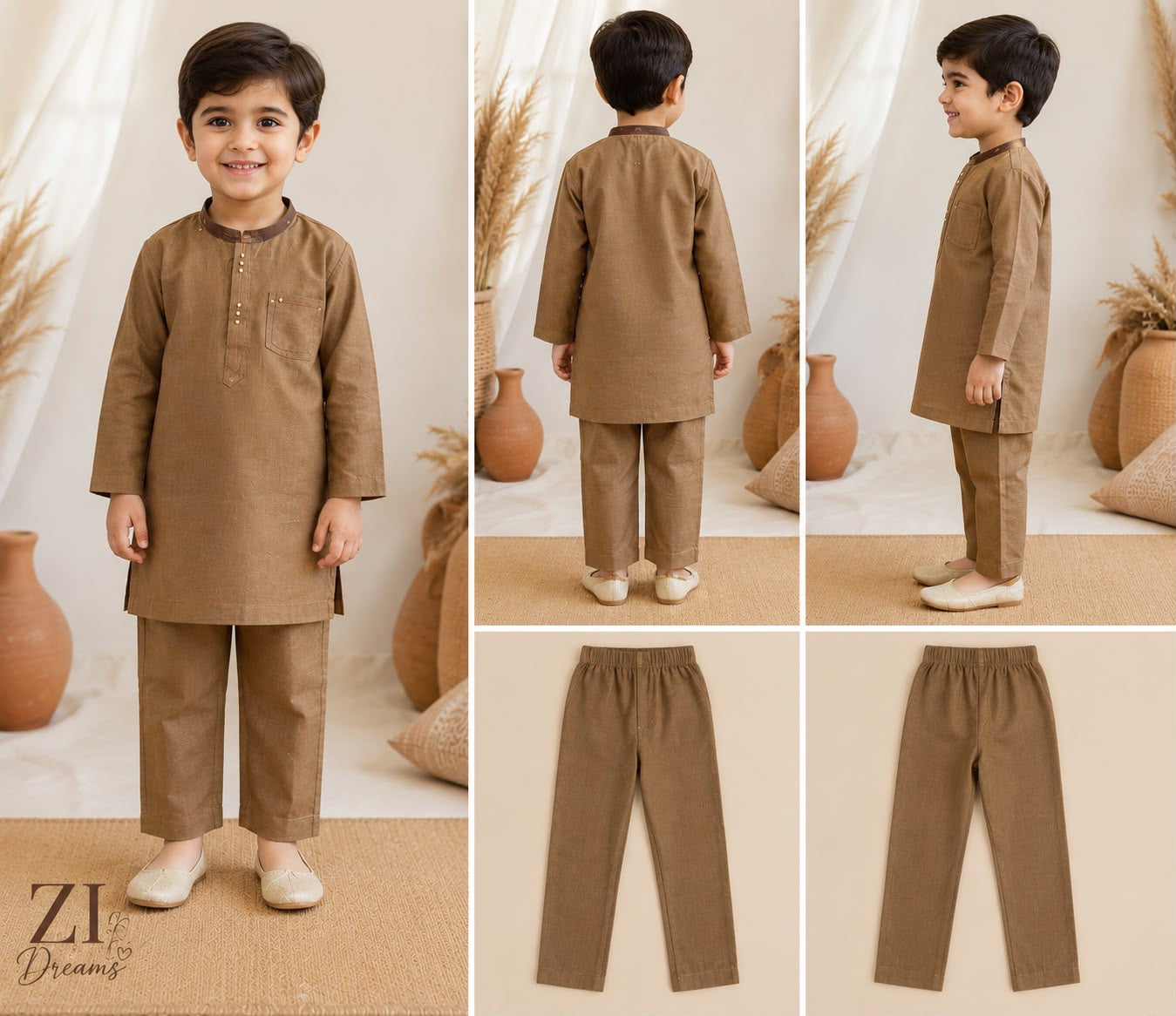 Boys Premium Cotton Kurta Trouser Set | Traditional Ethnic Wear 👦