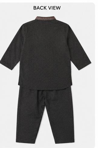 Premium Black Boys Kurta Shalwar Set | Traditional Eid & Party Wear