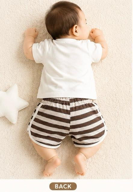 Baby Cotton T-Shirt & Shorts Set | Soft & Comfortable Summer Outfit 👶✨