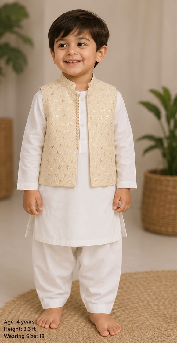 👑 Ivory Prince Waistcoat Set 👑